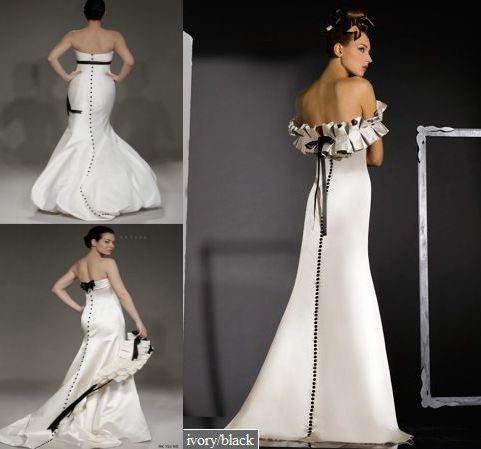 black and white prom dresses	